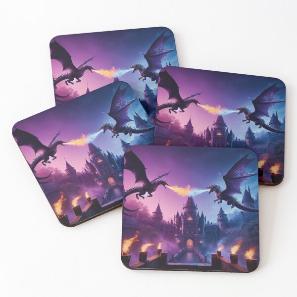 Item preview, Dragon Battle over Drawbridge designed and sold by Jennifer McBride.