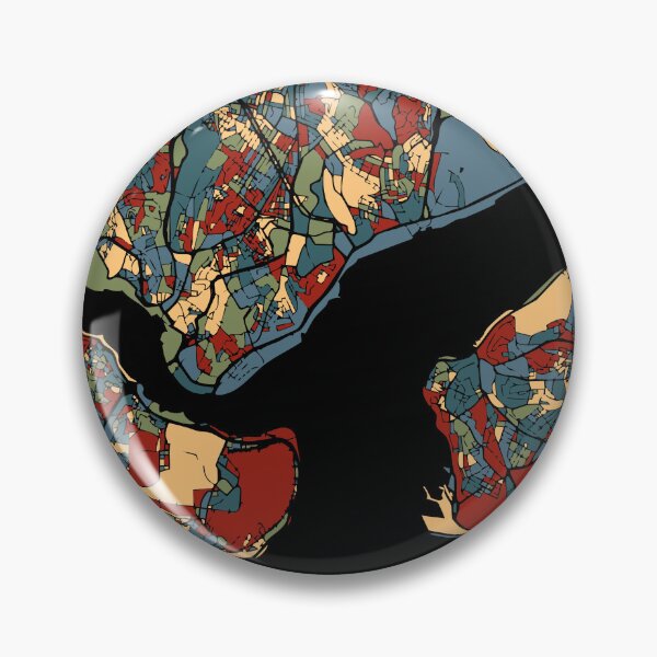 Item preview, Istanbul Earthtone Turkey City Map Art designed and sold by Stadify.