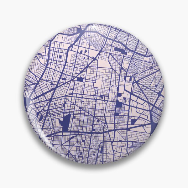 Item preview, Mexico City Map – Navy Blue and Pale Pink Design designed and sold by TerraFrame.