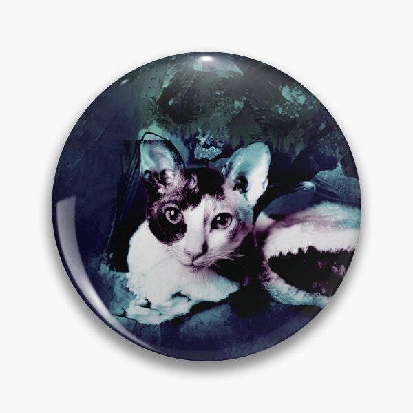 Item preview, DEEP COBALT BLUE, DARK PURPLE,TURQUOISE AND BLUE CORNISH-REX IN LEAVES AND GRASS designed and sold by Most1234.