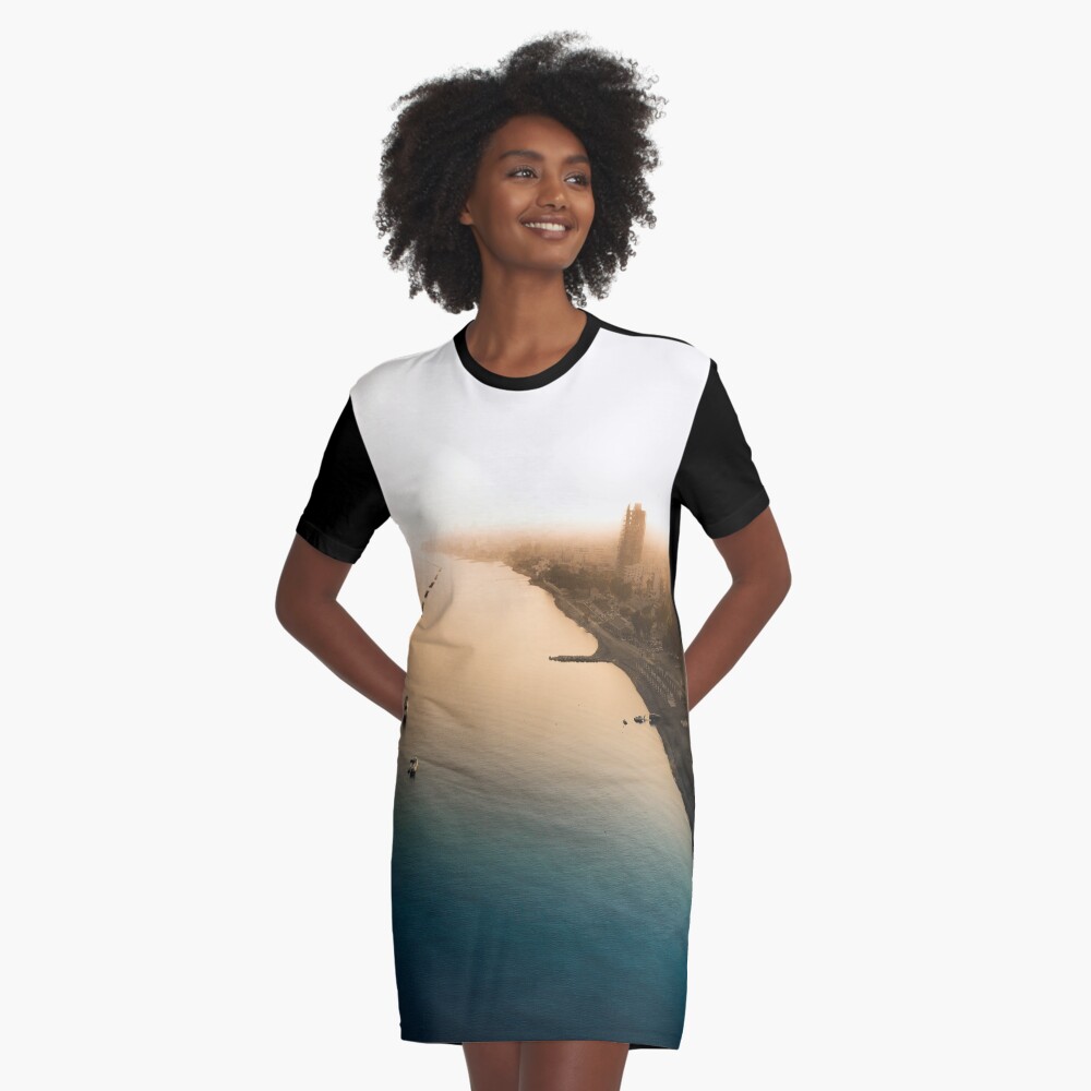 Item preview, Graphic T-Shirt Dress designed and sold by DRONY.
