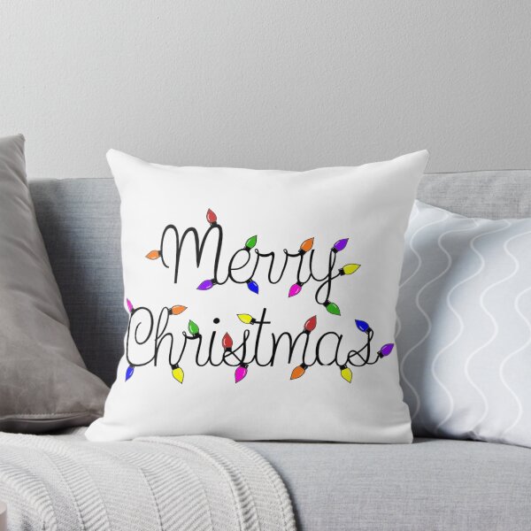 Item preview, Merry Christmas with fairy lights designed and sold by KaisPrints.