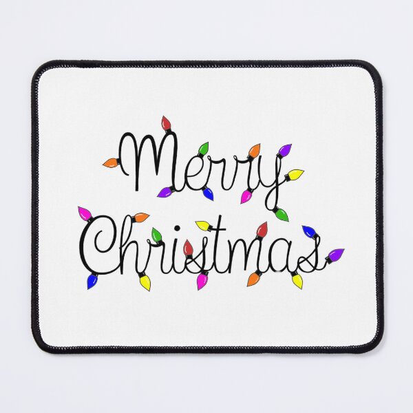 Item preview, Merry Christmas with fairy lights designed and sold by KaisPrints.