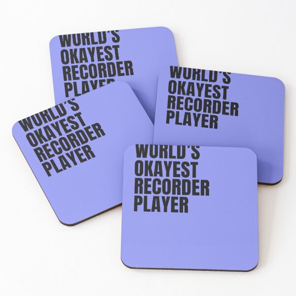 Item preview, World's Okayest Recorder Player - Black designed and sold by Cutsandsparks.