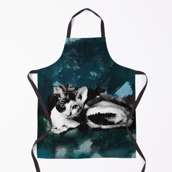 Item preview, BLUE, TEAL, DARK BLUE, DUSTY BLUE AND GREEN CORNISH-REX IN LEAVES AND GRASS designed and sold by Most1234.