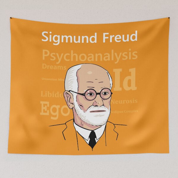 Item preview, Sigmund Freud Portrait designed and sold by Traveldrawings.