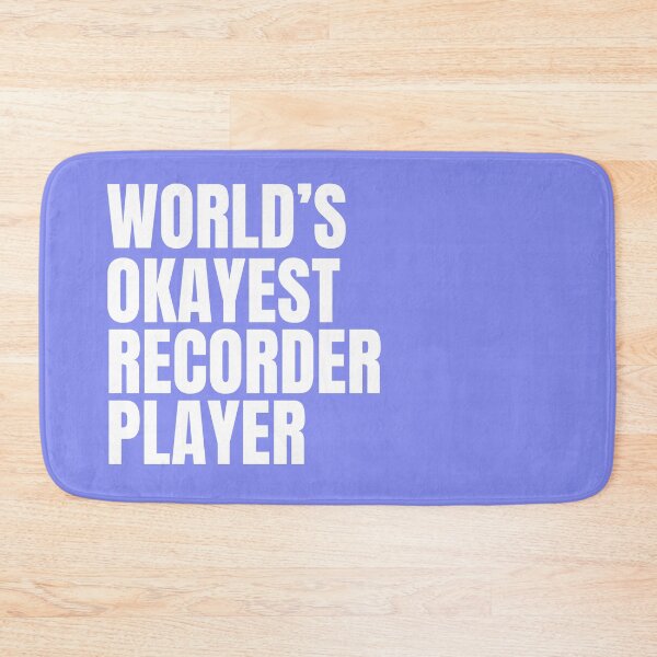 Item preview, World's Okayest Recorder Player - White designed and sold by Cutsandsparks.