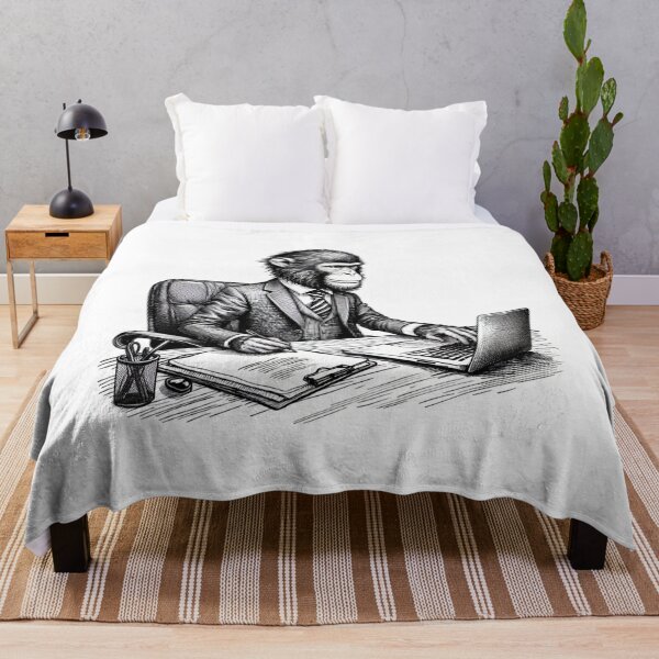 Item preview, Monkey In A Suit Working In The Office designed and sold by DSoriaDesign.