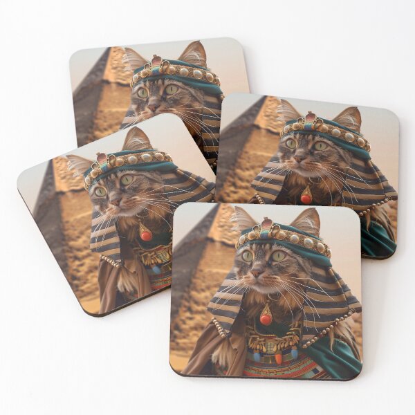 Item preview, Pharaoh Cat and Pyramid designed and sold by FleurFrench.