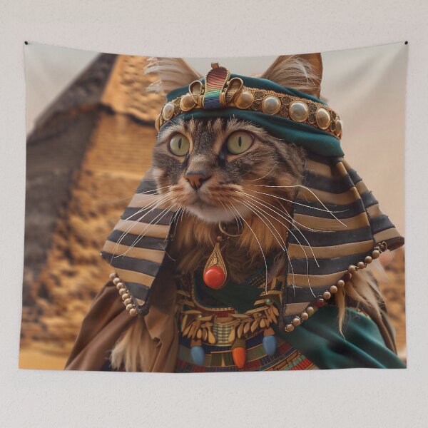 Item preview, Pharaoh Cat and Pyramid designed and sold by FleurFrench.