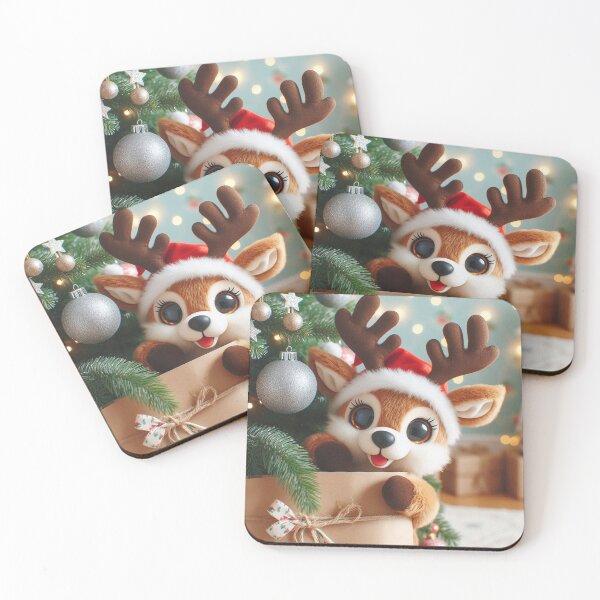 Item preview, Reindeer Beneath the Christmas Tree designed and sold by CeammiShop.