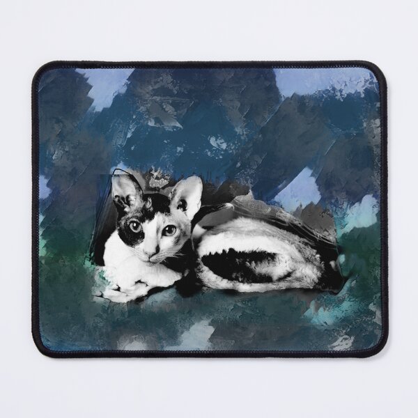 Item preview, LIGHT BLUE, LAVENDER BLUE, DARK BLUE, FERN GREEN, MINT GREEN, BROWN AND BEIGE CORNISH-REX IN LEAVES AND GRASS designed and sold by Most1234.