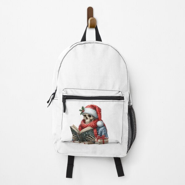 Item preview, Skeleton reading a book on Christmas Eve winters designed and sold by cocomelon168.
