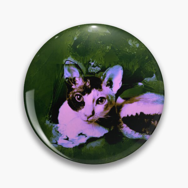 Item preview, EMERALD GREEN AND BLUE CORNISH-REX IN LEAVES AND GRASS designed and sold by Most1234.
