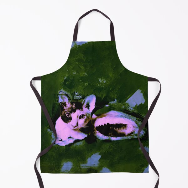 Item preview, EMERALD GREEN AND BLUE CORNISH-REX IN LEAVES AND GRASS designed and sold by Most1234.