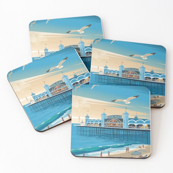 Item preview, Brighton Vintage Travel Poster designed and sold by TravelerRat.