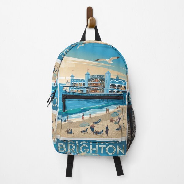 Item preview, Brighton Vintage Travel Poster designed and sold by TravelerRat.