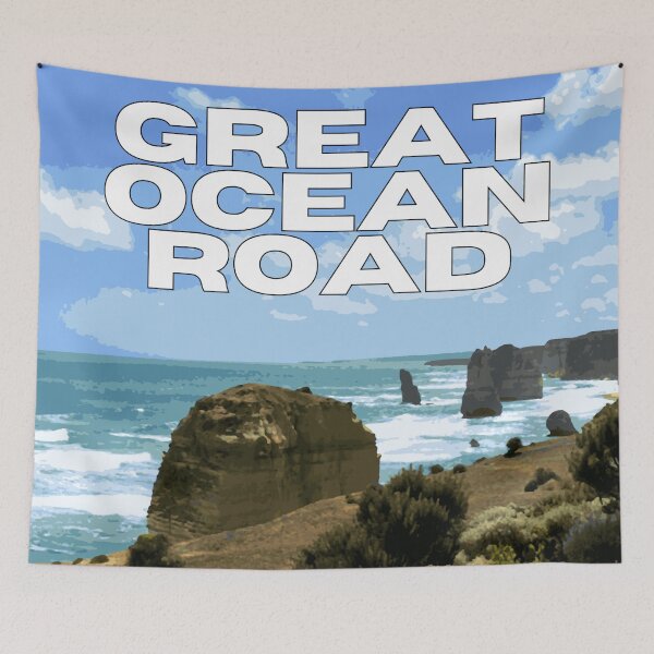 Item preview, Vintage Great Ocean Road Australia designed and sold by ashandbubu.