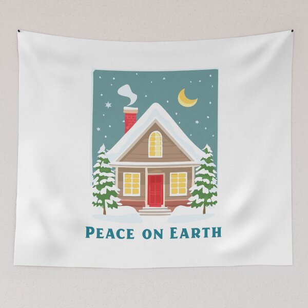Item preview, Peace on Earth Winter Cottage designed and sold by Steve Wilfong.