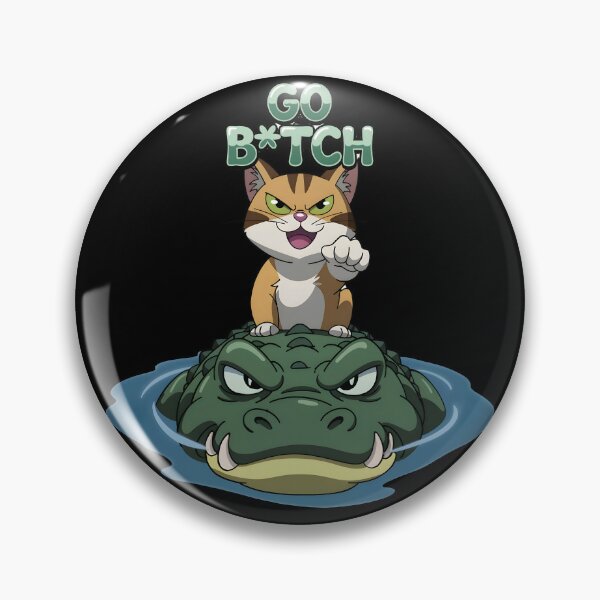 Item preview, Cat riding a crocodile designed and sold by NextDoorShoop.