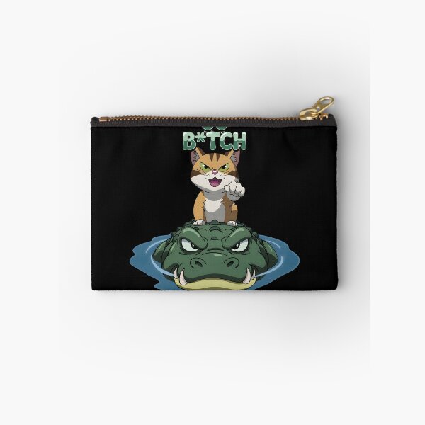 Item preview, Cat riding a crocodile designed and sold by NextDoorShoop.