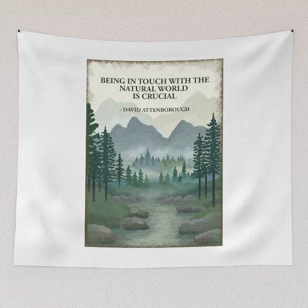 Item preview, Being in touch with the natural world is crucial - David Attenborough designed and sold by Scat the cat.