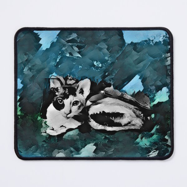 Item preview, SKY BLUE, AEGEAN BLUE, SPRUCE BLUE, DENIM BLUE, TURQUOISE AND GREEN CORNISH-REX IN LEAVES AND GRASS designed and sold by Most1234.