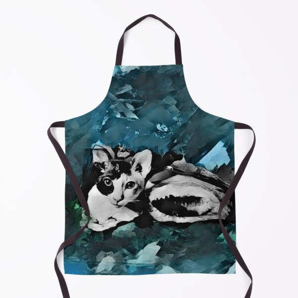 Item preview, SKY BLUE, AEGEAN BLUE, SPRUCE BLUE, DENIM BLUE, TURQUOISE AND GREEN CORNISH-REX IN LEAVES AND GRASS designed and sold by Most1234.