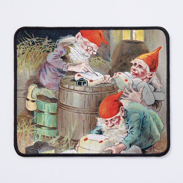 Item preview, Christmas elves with presents | Christmas card with jultomte | Jenny Nyström  designed and sold by LaMadeleine.