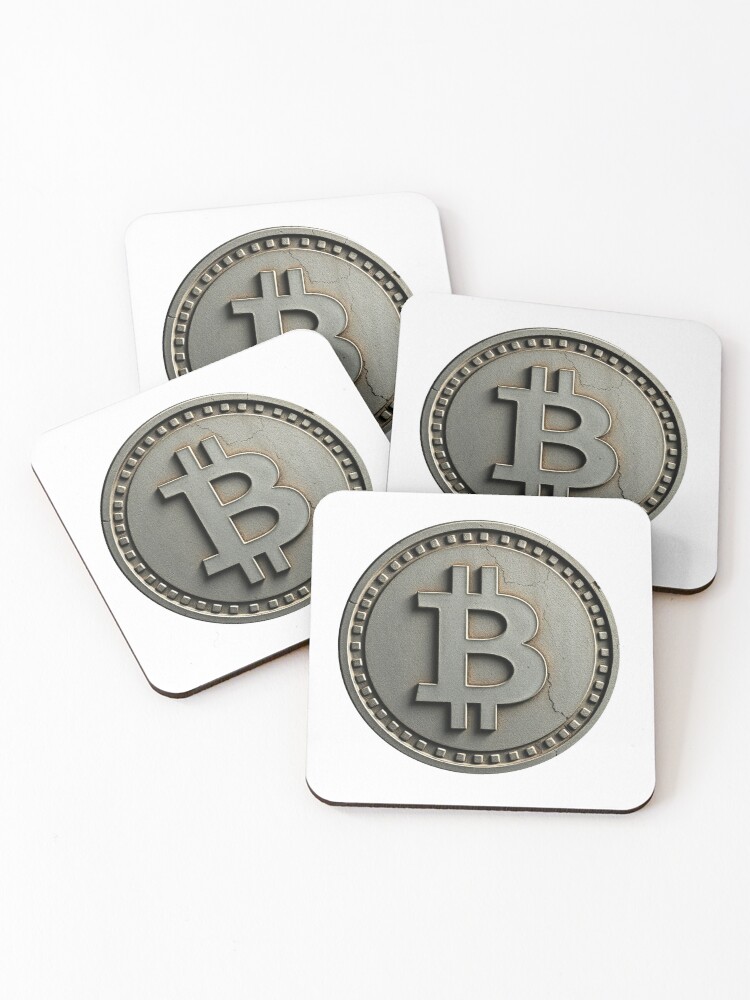 Thumbnail 1 of 5, Coasters (Set of 4), Bitcoin designed and sold by ColoCryptonaut.