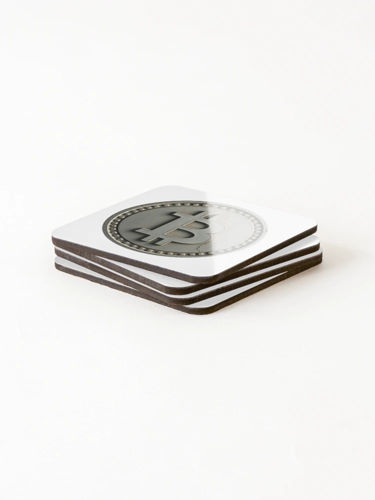 Thumbnail 4 of 5, Coasters (Set of 4), Bitcoin designed and sold by ColoCryptonaut.