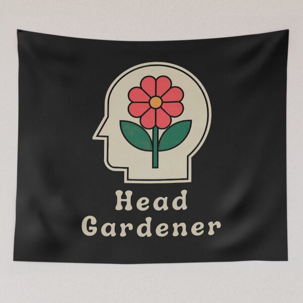 Item preview, Head Gardener Flower Design Gardening Gift designed and sold by Anniko Art Studio.