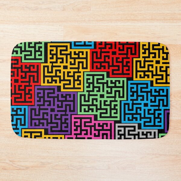 Item preview, Disjointed Locked Multi-colored Mazes - Geometric Pattern Design designed and sold by signshirtz.