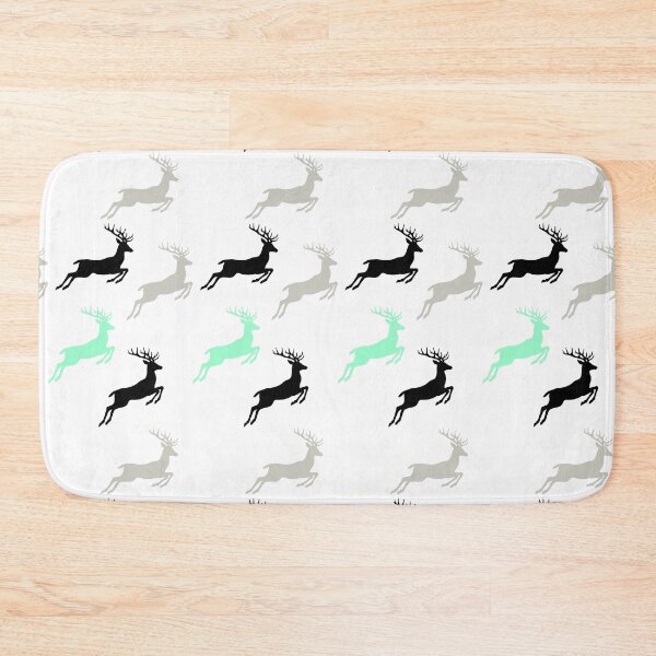 Item preview, Jumping Christmas Deer Silhouettes Design, Unique designed and sold by villacreativa.