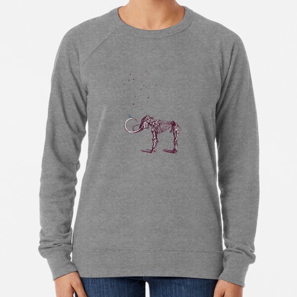 Mammoth and the birds Lightweight Sweatshirt