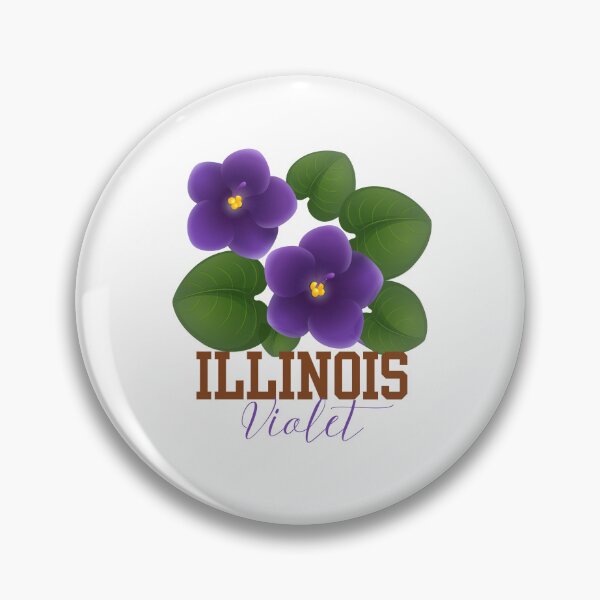 Artikelvorschau, Illinois State Flower Violet Klassisches T-Shirt Aufkleber entworfen und verkauft von ThinkNature!.