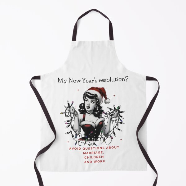 Item preview, My New Year's resolution? Avoid questions about marriage, children and work. santa designed and sold by Dudiudi.