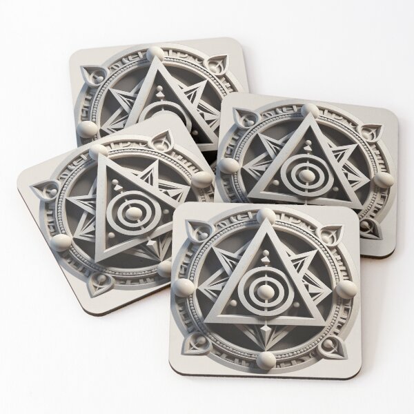 Item preview, Sacred Geometry Stone Mandala designed and sold by WILD-WILD-CAT.