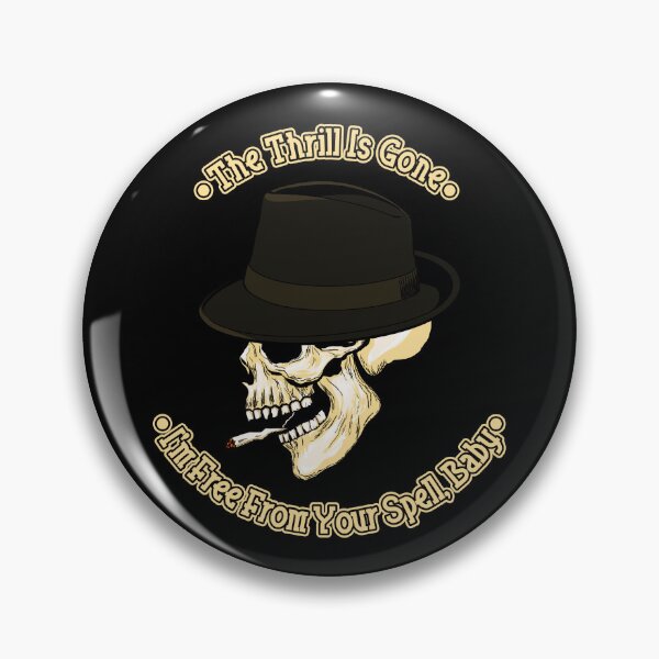 Item preview, The Thrill Is Gone - Retro Blues Musician Skull  designed and sold by MagicEyesOnly.