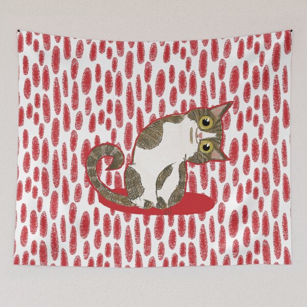 Item preview, Curious Kitty designed and sold by graphicgrain.