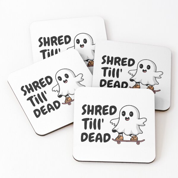 Item preview, Shred Till Dead! Cute Skateboard Ghost designed and sold by PMCreative.