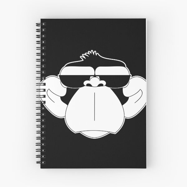 Artikelvorschau, Monkey Serious Citizen Sonnenbrille weiß und schwarz entworfen und verkauft von Rafael Franklin.