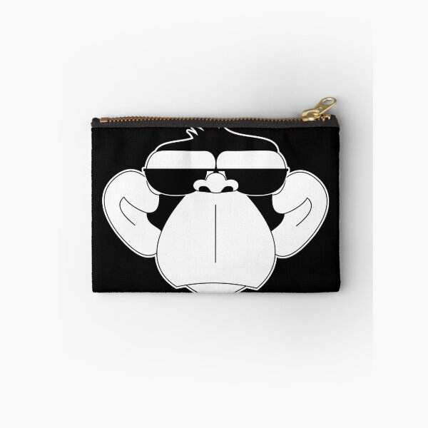 Item preview, Gafas de sol Monkey Serious Citizen blancas y negras designed and sold by Rafael Franklin.