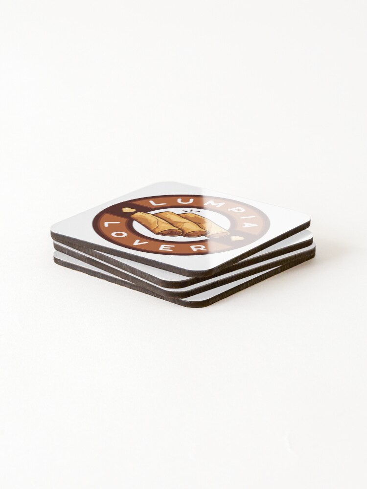 Thumbnail 4 of 5, Coasters (Set of 4), Lumpia Lover designed and sold by RabalDesigns.