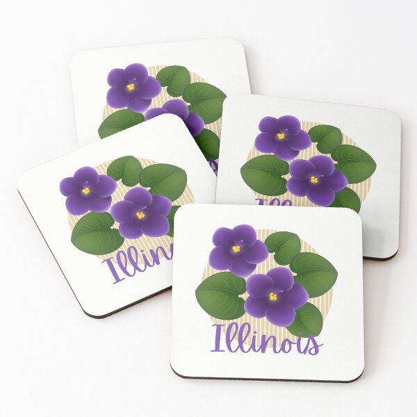 Artikelvorschau, Illinois State Flower Violet Klassisches T-Shirt Aufkleber entworfen und verkauft von ThinkNature!.