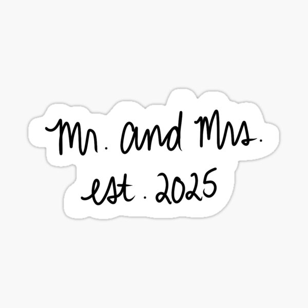Item preview, mr and mrs 2025 designed and sold by SirOrangeBoy.