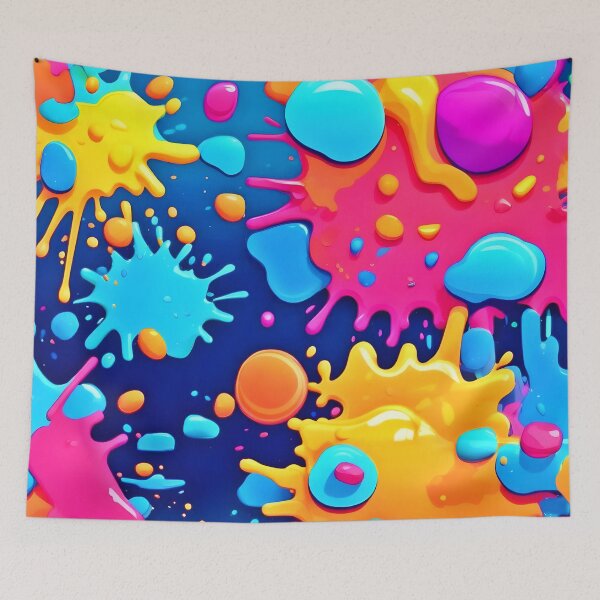 Item preview, Rainbow Splash Paint Art designed and sold by Health And Fitness Posts e-Store.