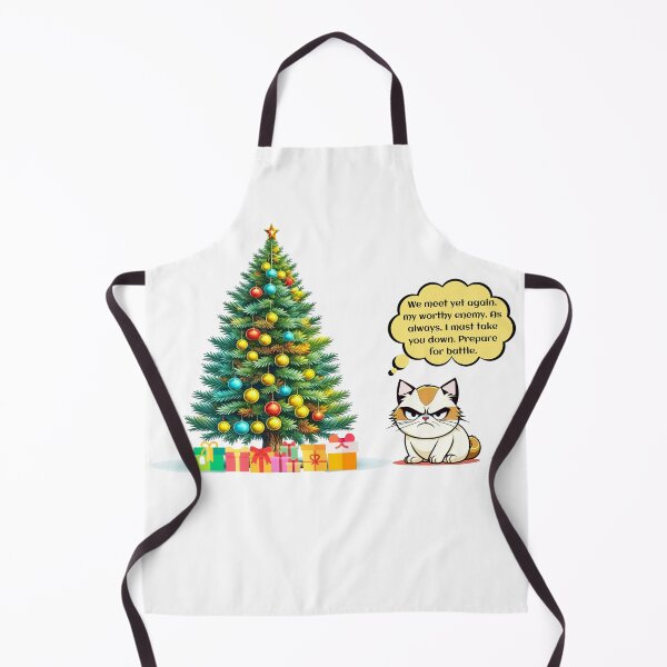 Item preview, Cat vs. Christmas Tree designed and sold by I-I-Trading-Co.