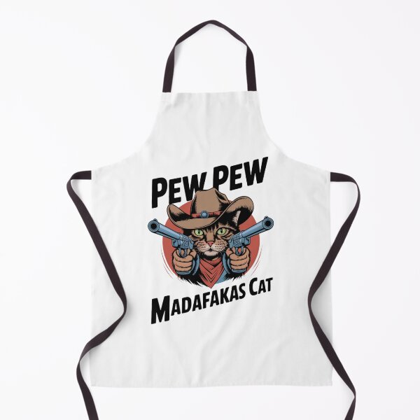 Item preview, Pew Pew Madafakas Cat Funny Meme Design | Cute Gun-Toting Cat Art designed and sold by Colorful-Garden.