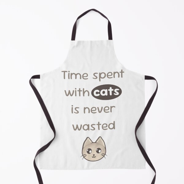 Aperçu de l'œuvre Le temps passé avec les chats n'est jamais perdu créée et vendue par RabalDesigns.